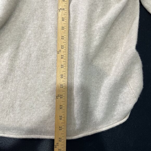 Club Monaco Cashmere Cardigan Womens S Oatmeal Drape Open Front Cozy Lightweight - Picture 9 of 9